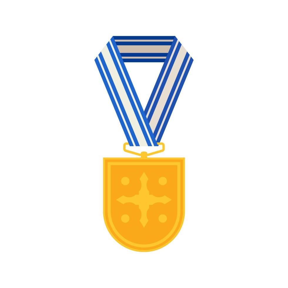 medalha isolada no fundo branco vetor