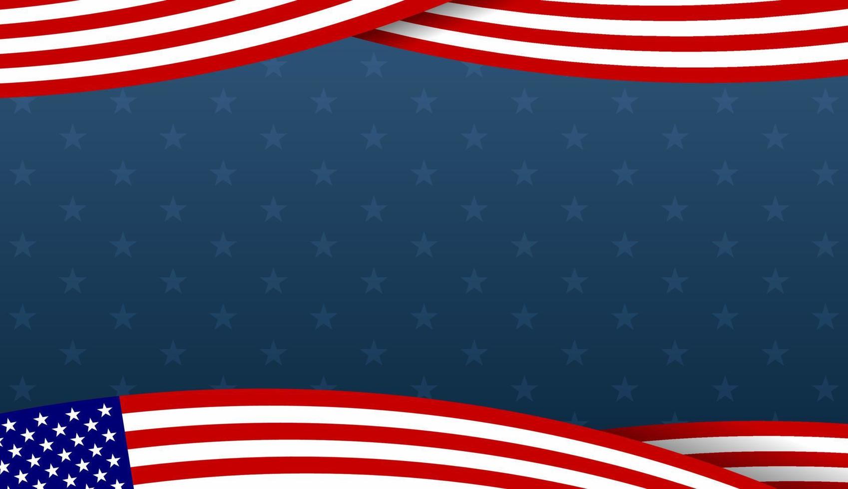 fundo de bandeira americana para qualquer evento vetor