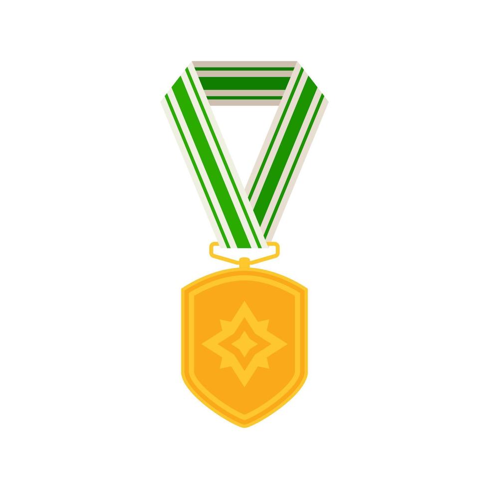 medalha isolada no fundo branco vetor