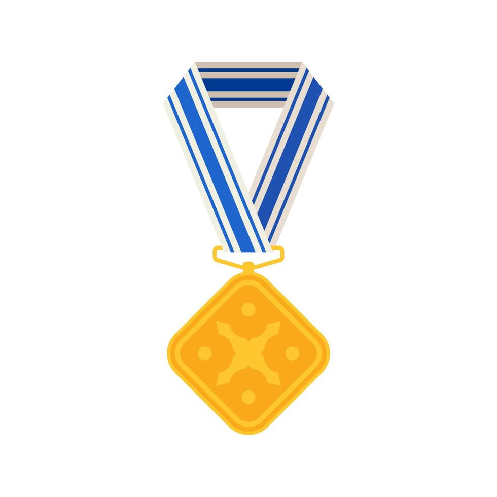 medalha isolada no fundo branco vetor