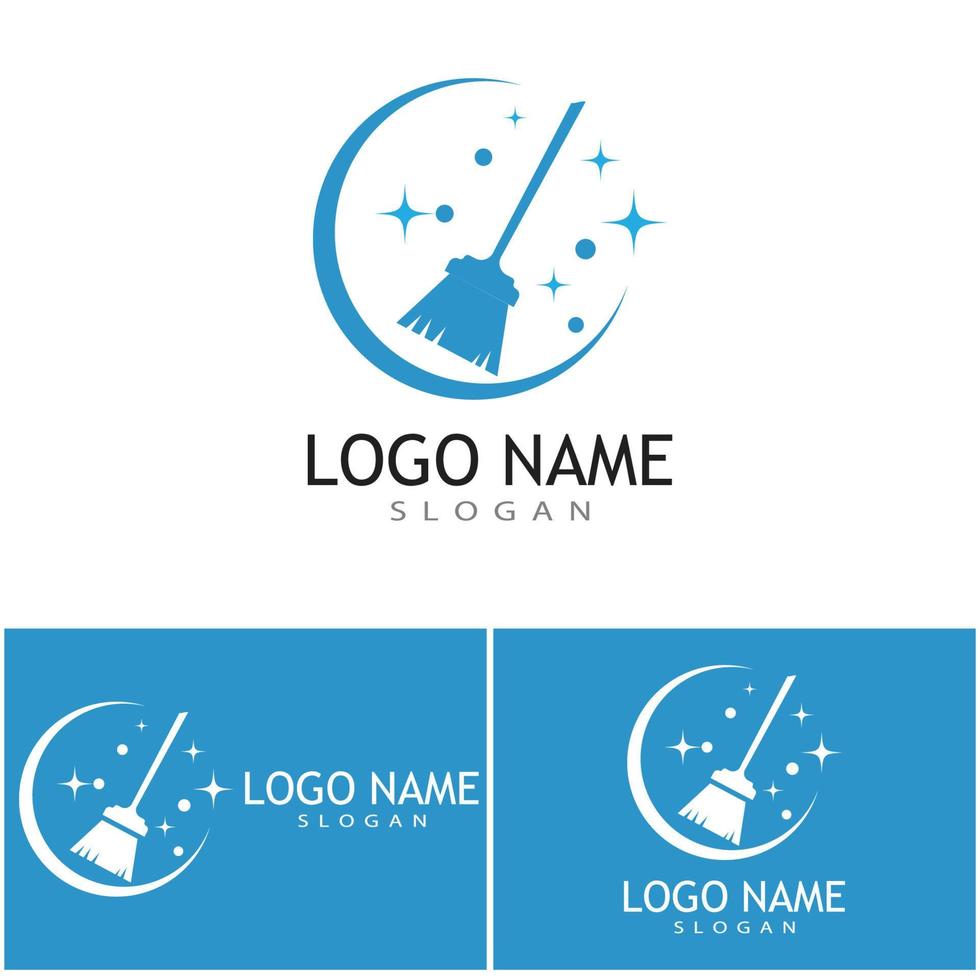 modelo de vetor de ícone de logotipo de serviço limpo