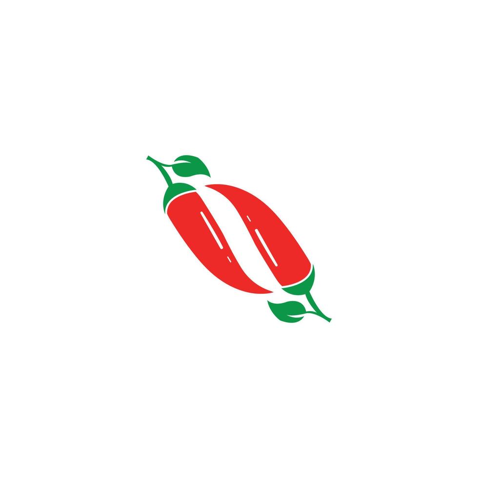 ícone de vetor de símbolo de modelo de logotipo de pimenta