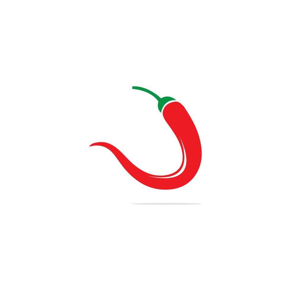 ícone de vetor de símbolo de modelo de logotipo de pimenta