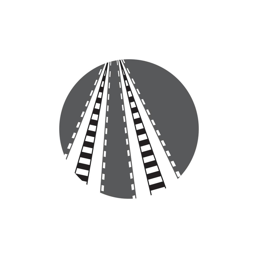 ilustração de modelo de design de ícone de vetor ferroviário
