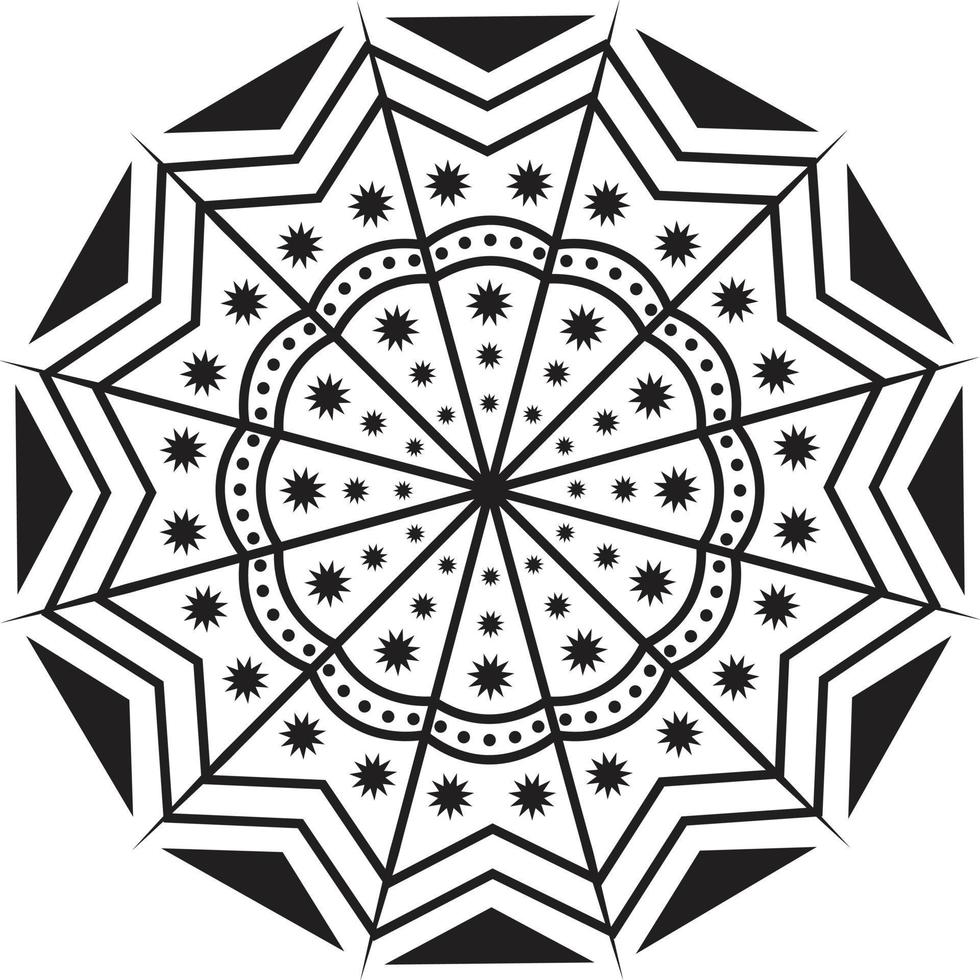 ilustração em vetor estilo de arte mandala indiana ornamental feliz diwali