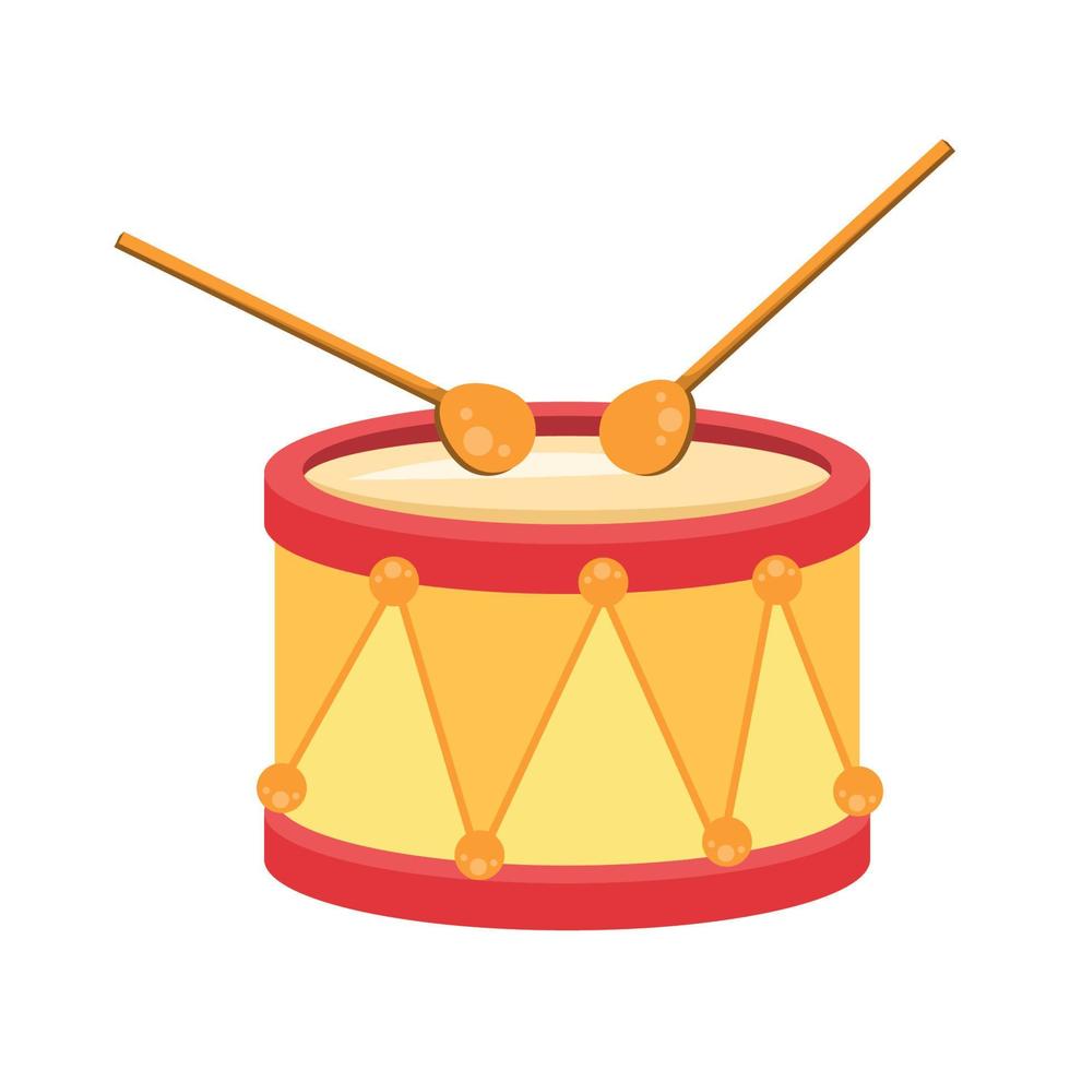 instrumento musical de bateria vetor