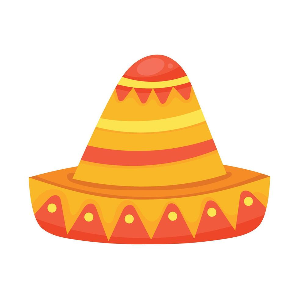 chapéu de cultura mexicana vetor