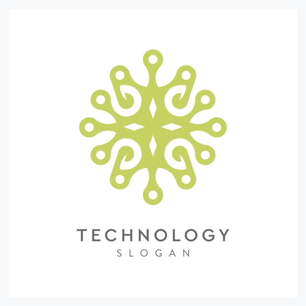 logotipo de inspiração de tecnologia abstrata para negócios vetor