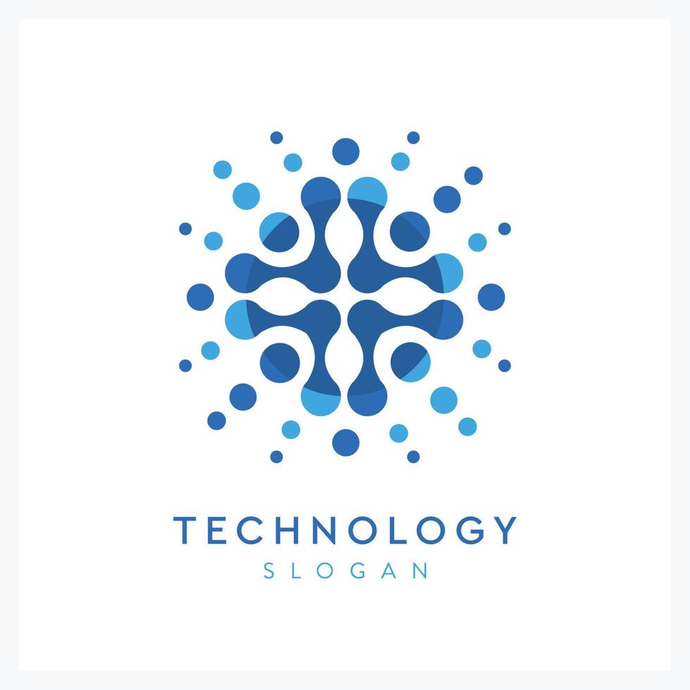 logotipo de inspiração de tecnologia médica para negócios vetor