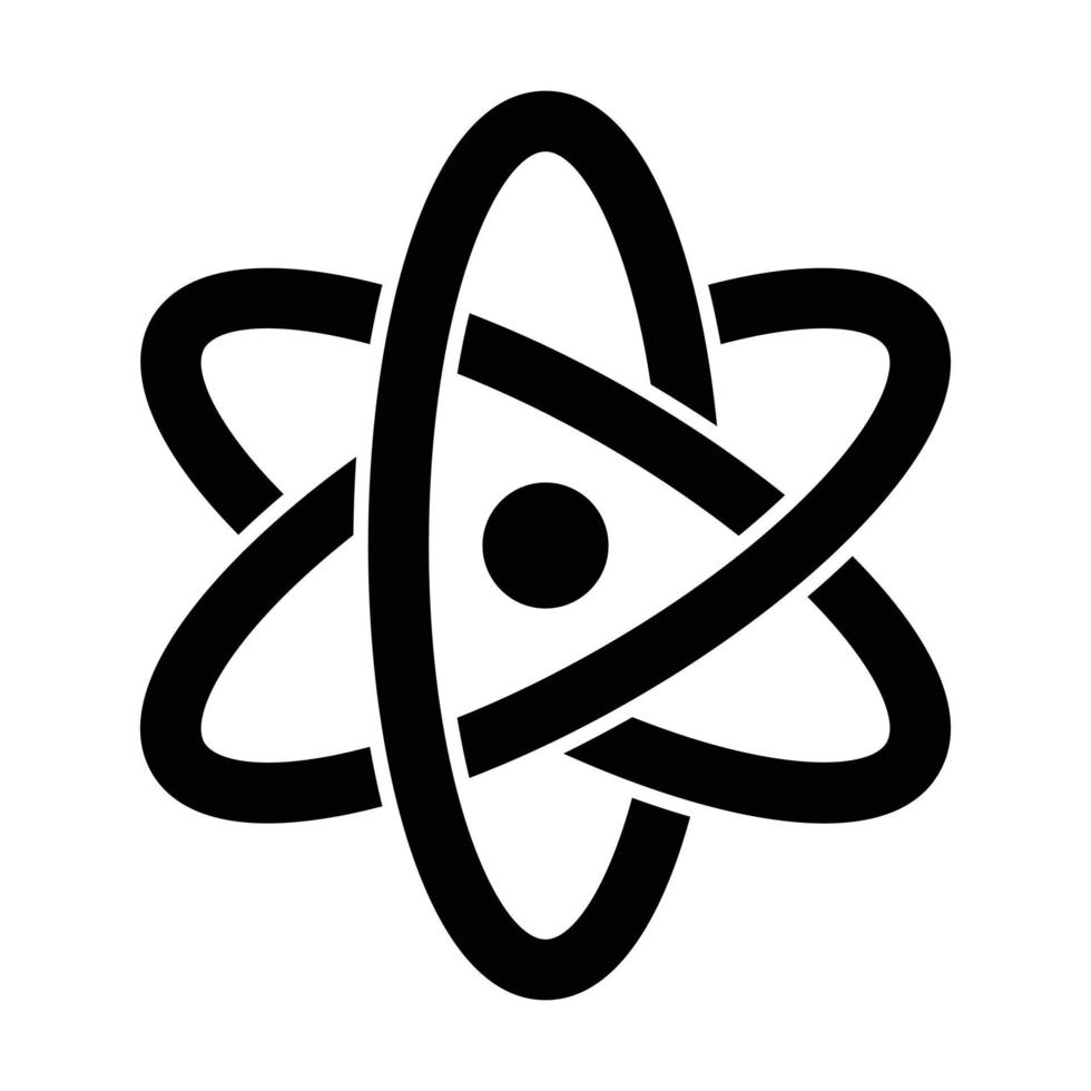 ícone de molécula - aprendizado online vetor