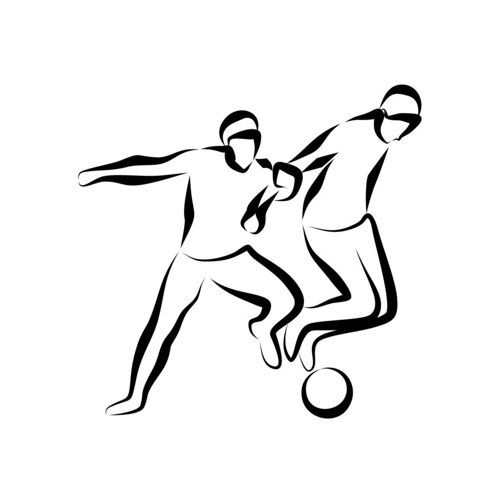 Pessoas Jogando Futebol No Quintal. Ilustração Vetorial Plana Royalty Free  SVG, Cliparts, Vetores, e Ilustrações Stock. Image 171266849