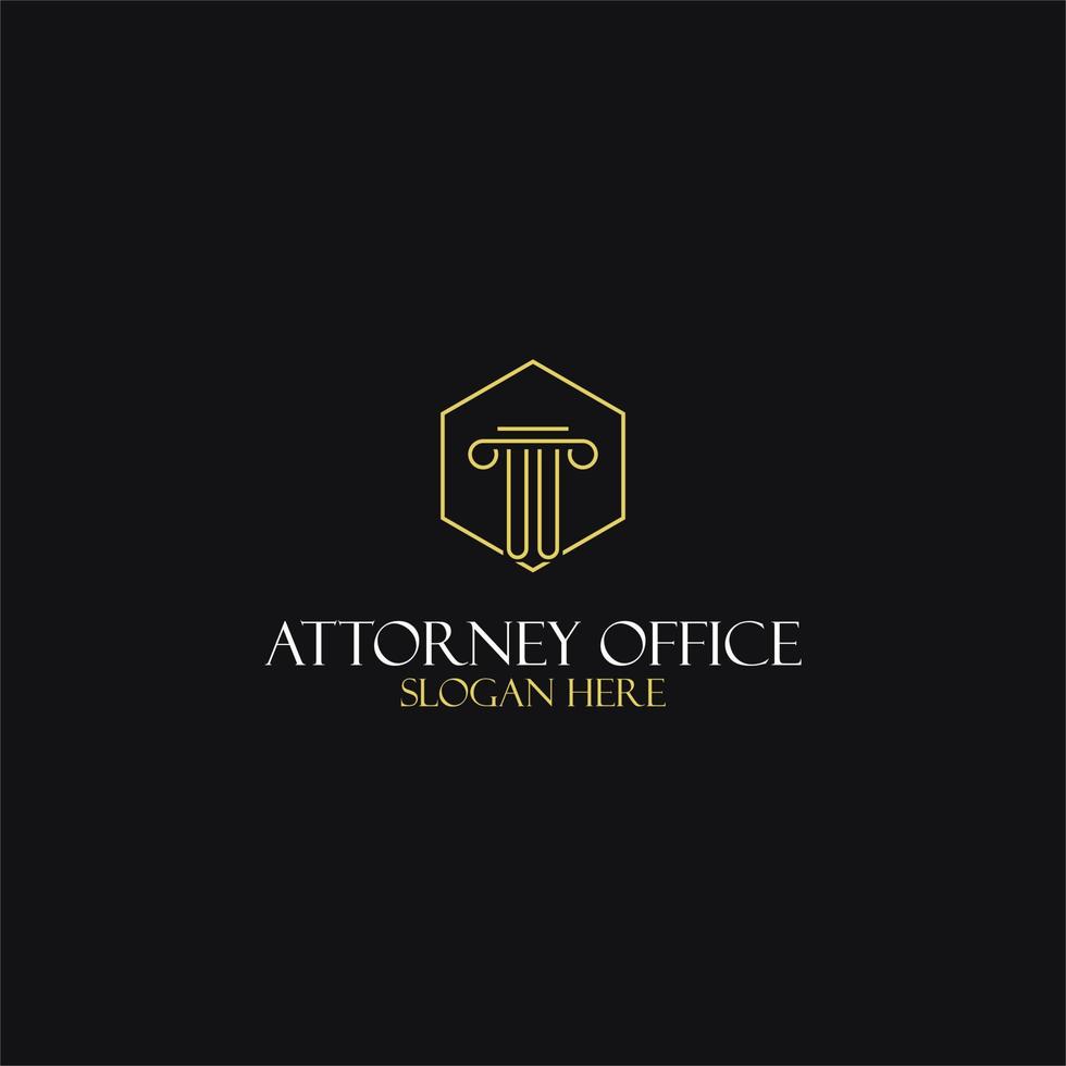 design de iniciais de monograma uu para logotipo jurídico, advogado, advogado e escritório de advocacia vetor
