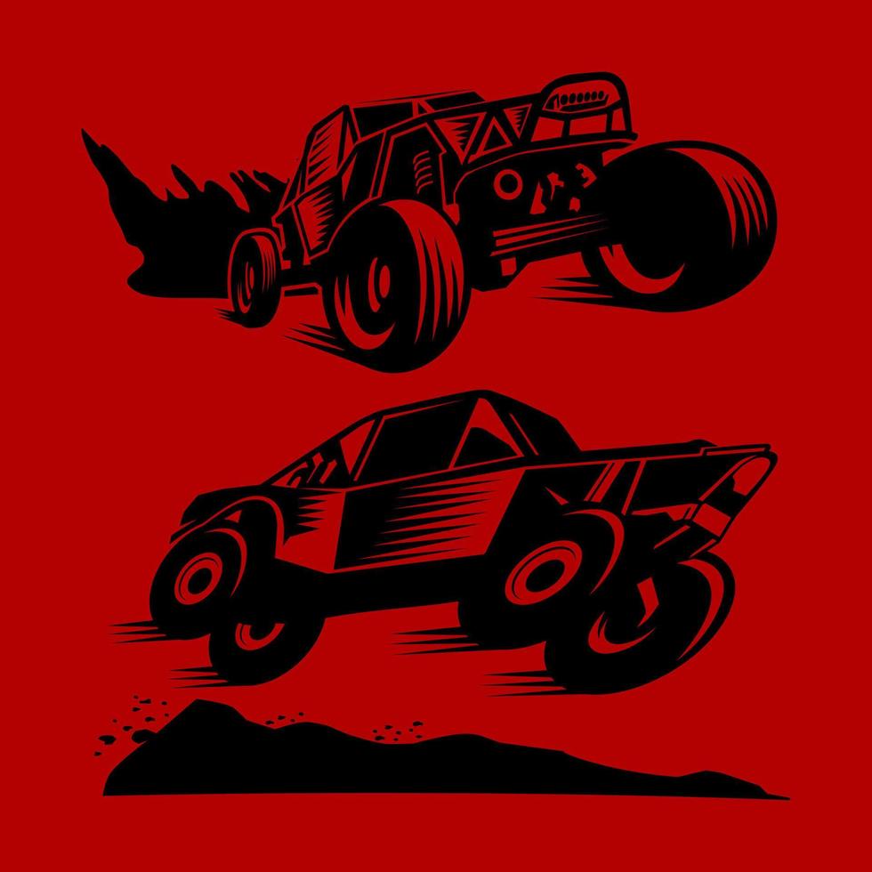 vetor de ilustração de design de carro de corrida sujo