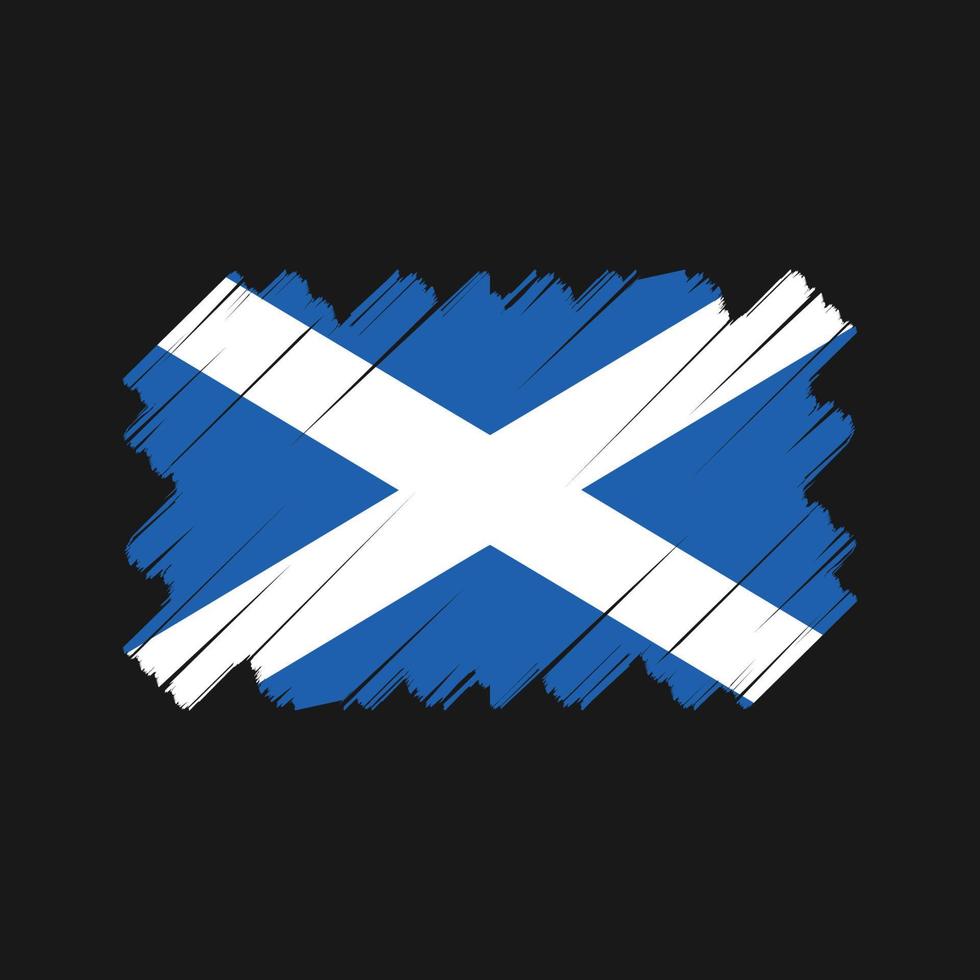projeto de vetor de bandeira da escócia. bandeira nacional