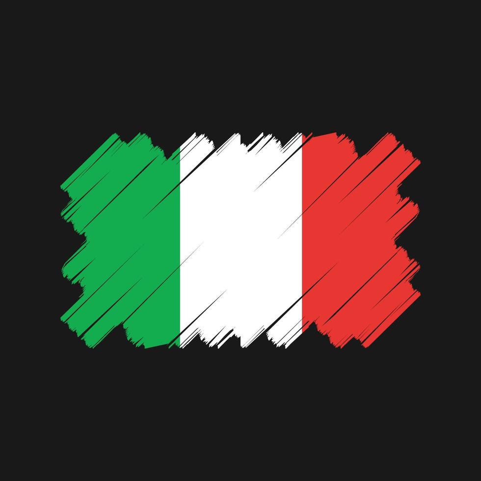 projeto de vetor de bandeira da Itália. bandeira nacional