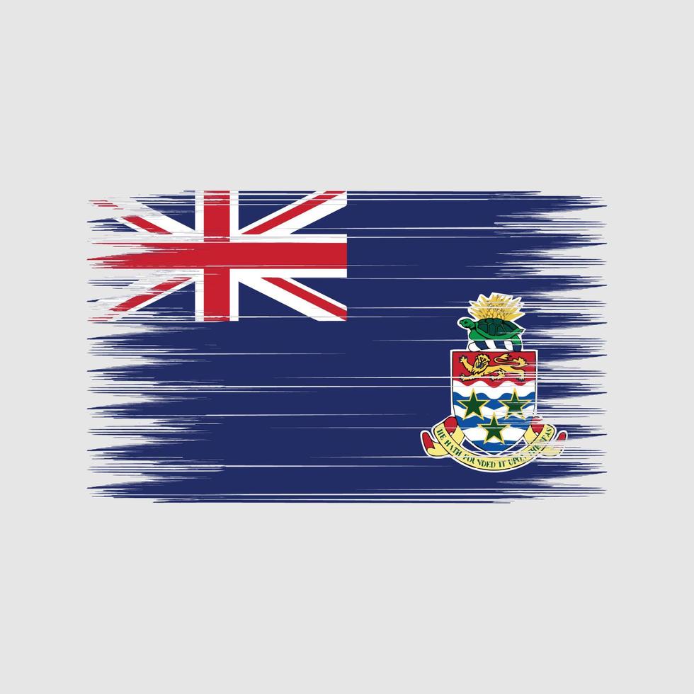 escova de bandeira das ilhas cayman. bandeira nacional vetor