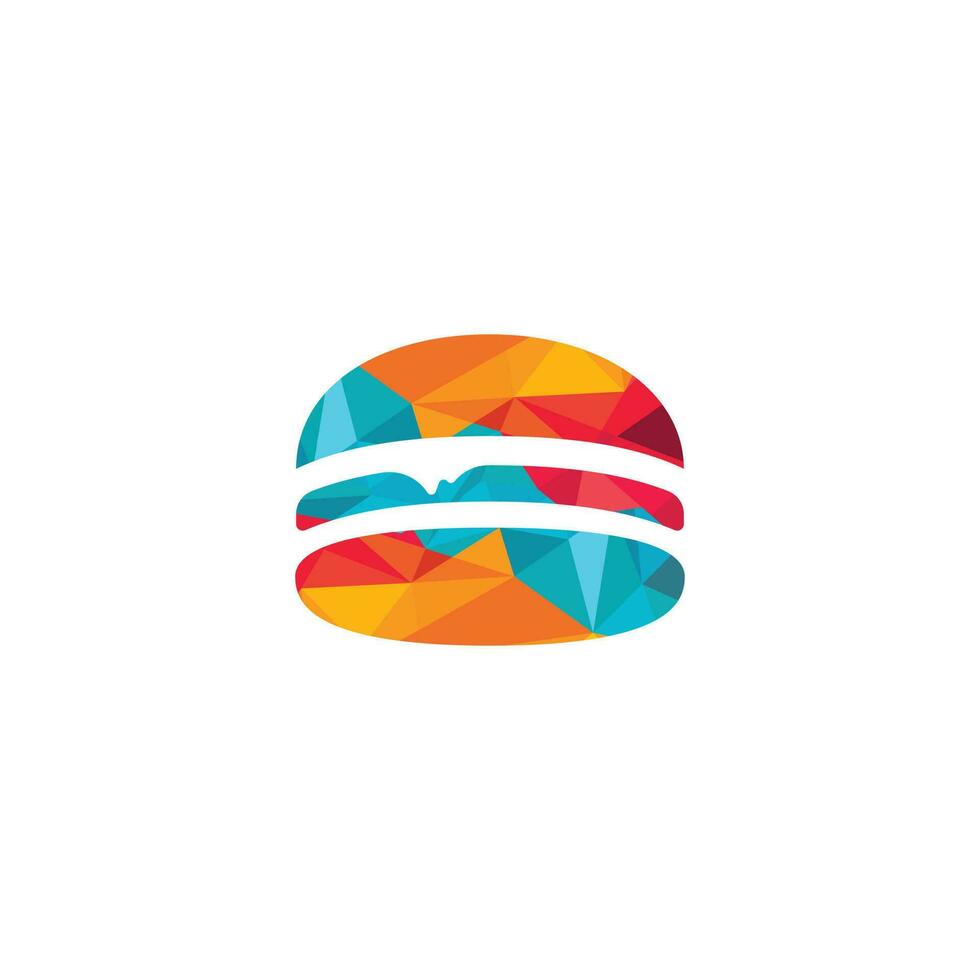 design de logotipo de vetor de hambúrguer. logotipo do café de hambúrguer.