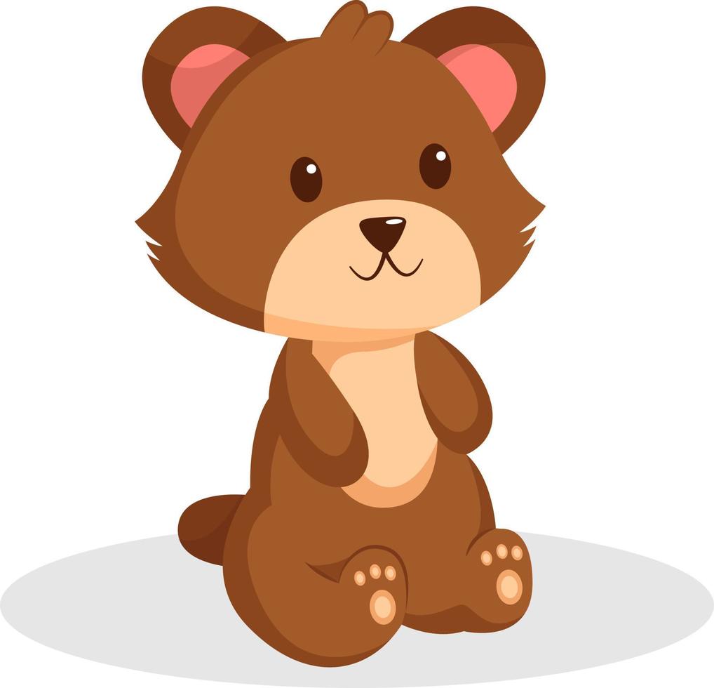 ilustração de design de personagens de urso vetor