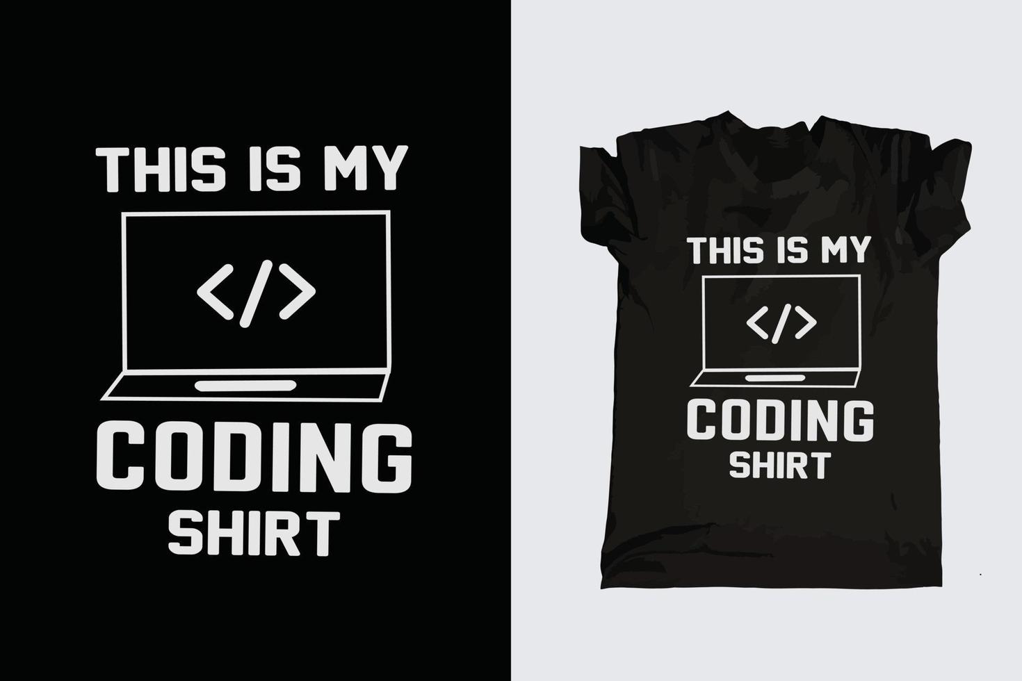 camiseta de tipografia de programador de computador vetor