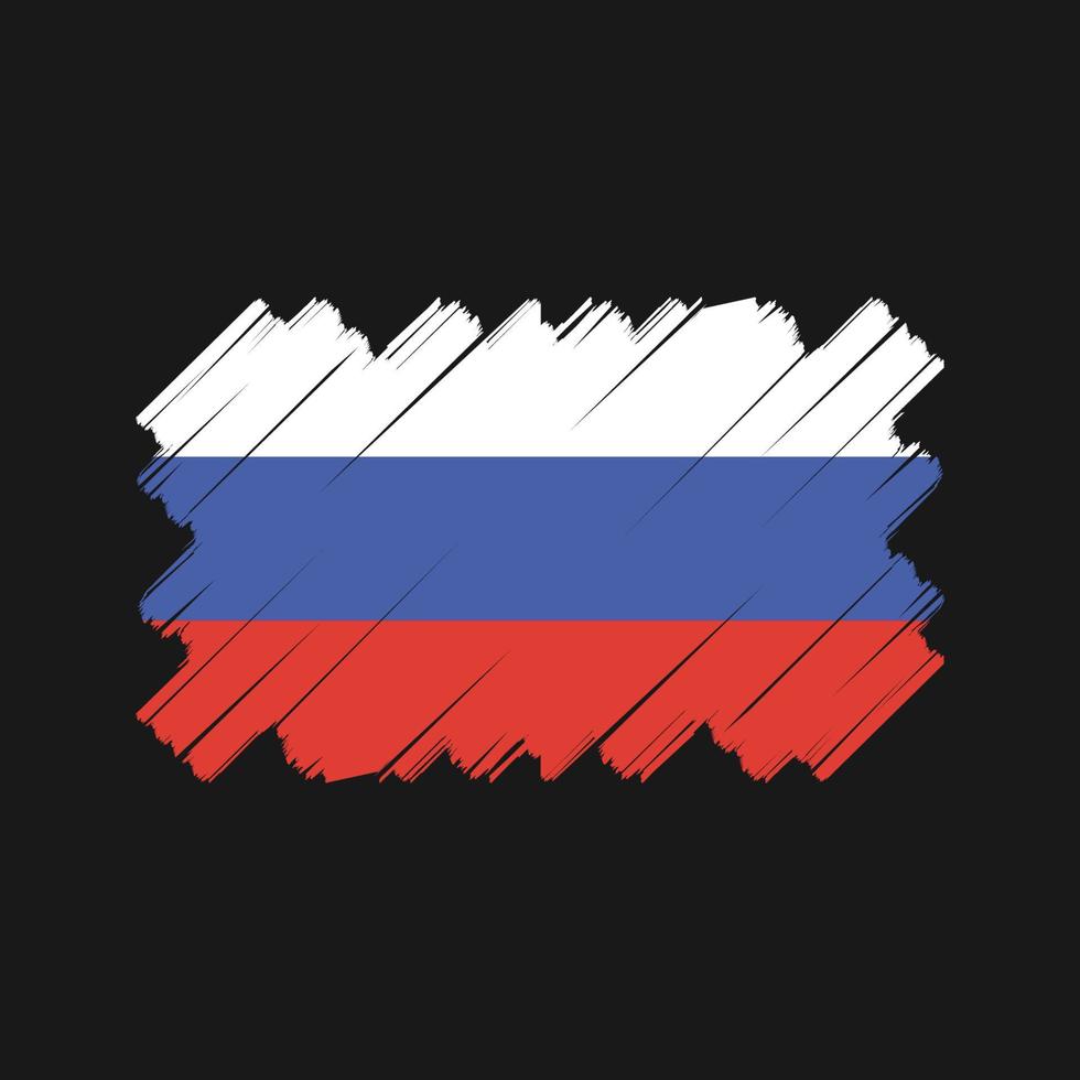 desenho vetorial de bandeira da rússia. bandeira nacional vetor