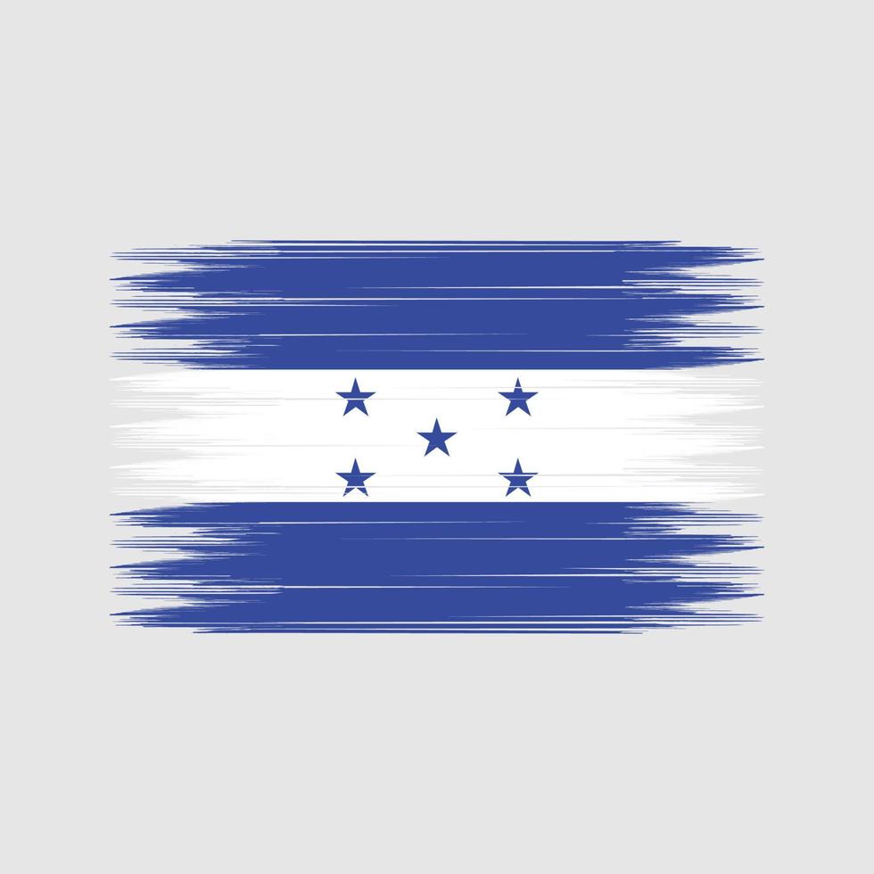 escova de bandeira de honduras. bandeira nacional vetor