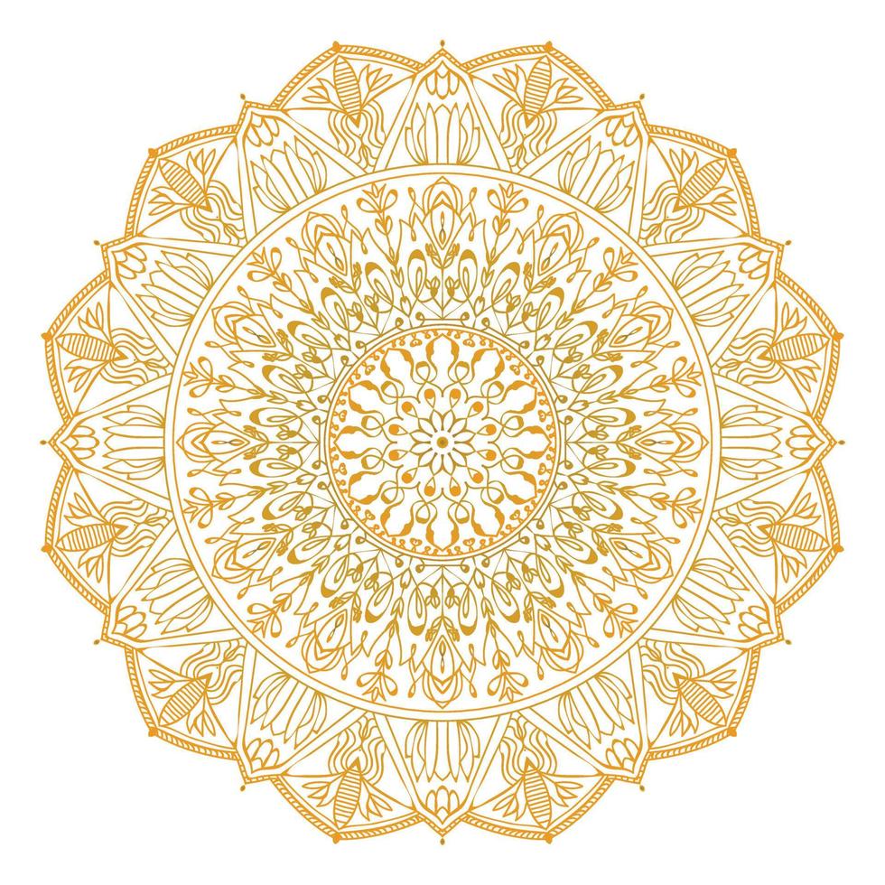 fundo de design de mandala ornamental de luxo vetor