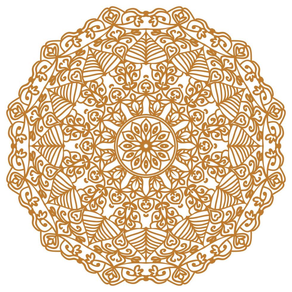 fundo de design de mandala ornamental de luxo vetor