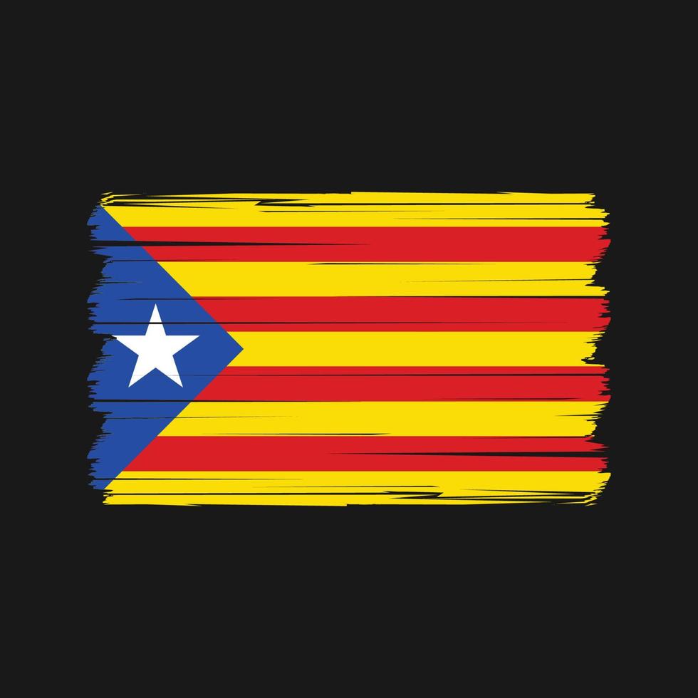 vetor de bandeira da Catalunha. vetor de bandeira nacional