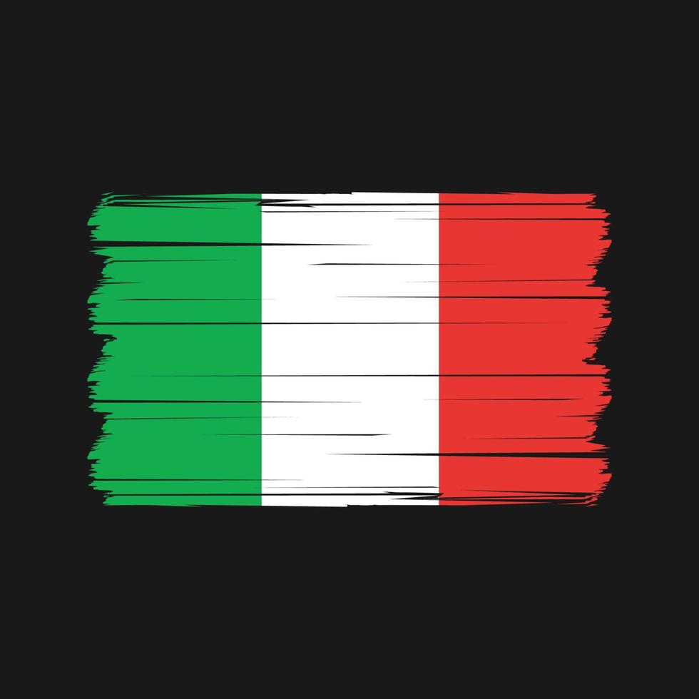 vetor de bandeira da Itália. vetor de bandeira nacional