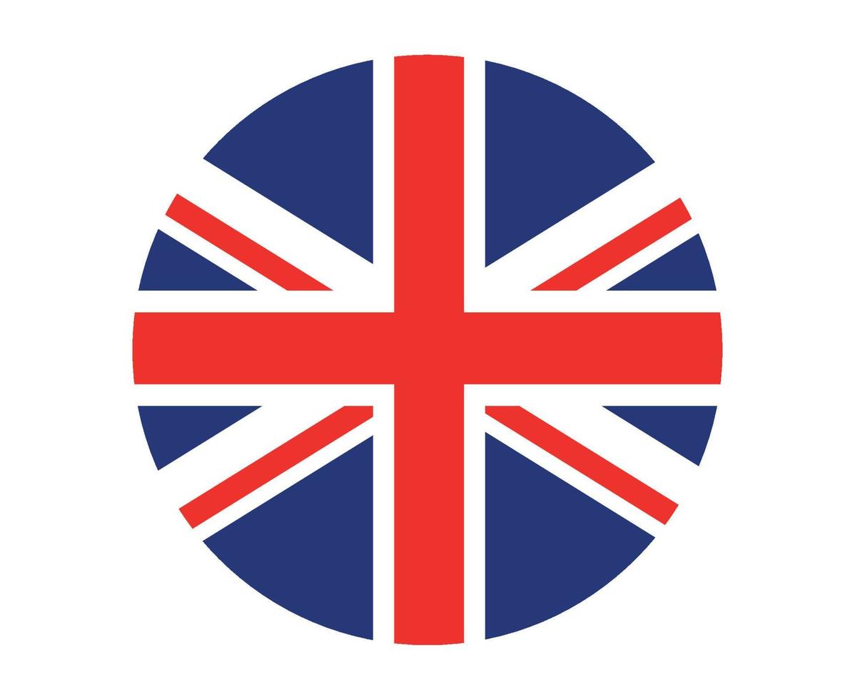 britânico bandeira do reino unido nacional europa emblema ícone ilustração vetorial elemento de design abstrato vetor