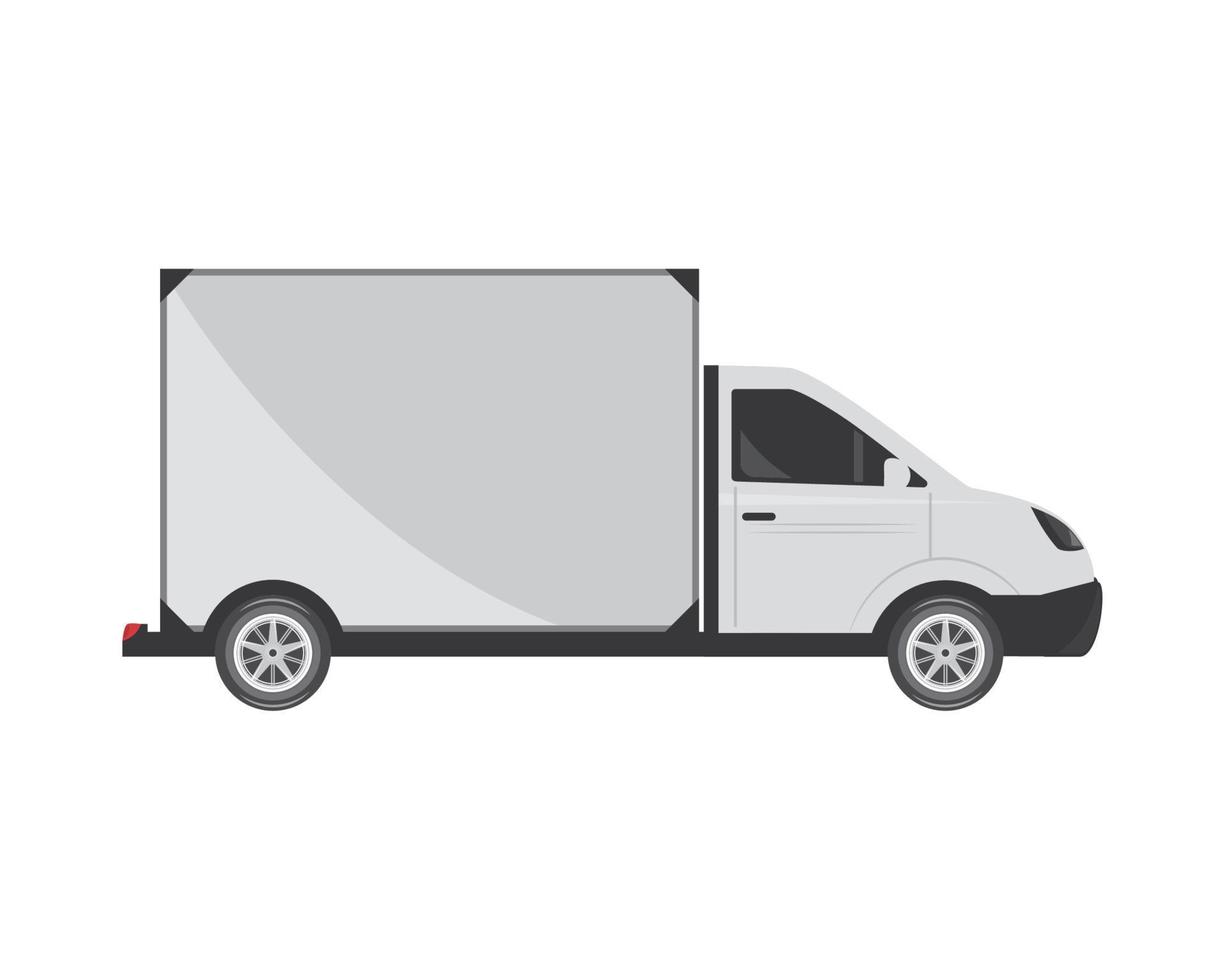 ícone de maquete de caminhão de entrega vetor