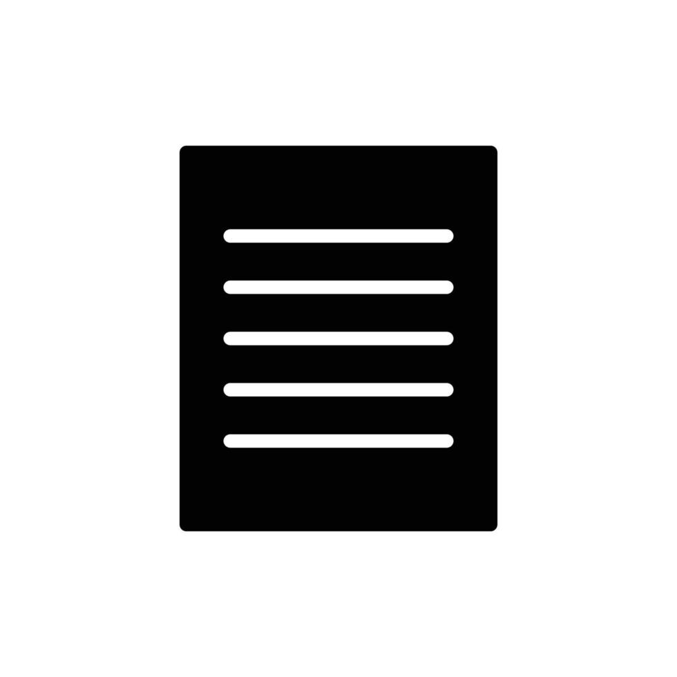modelo de design de vetor de ícone de documento