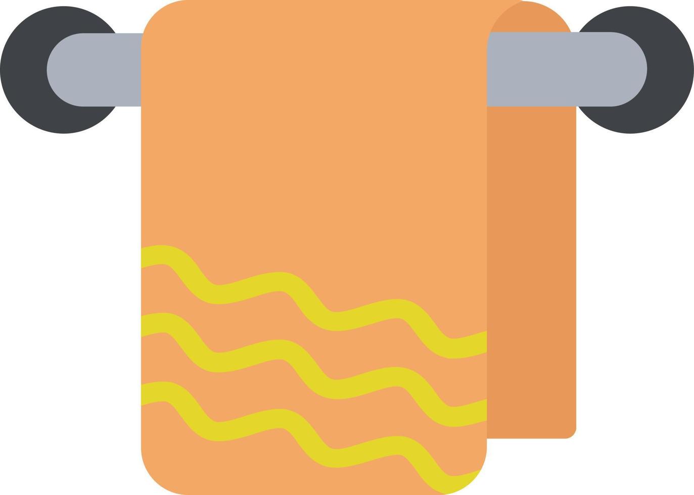 ícone plano de toalha vetor