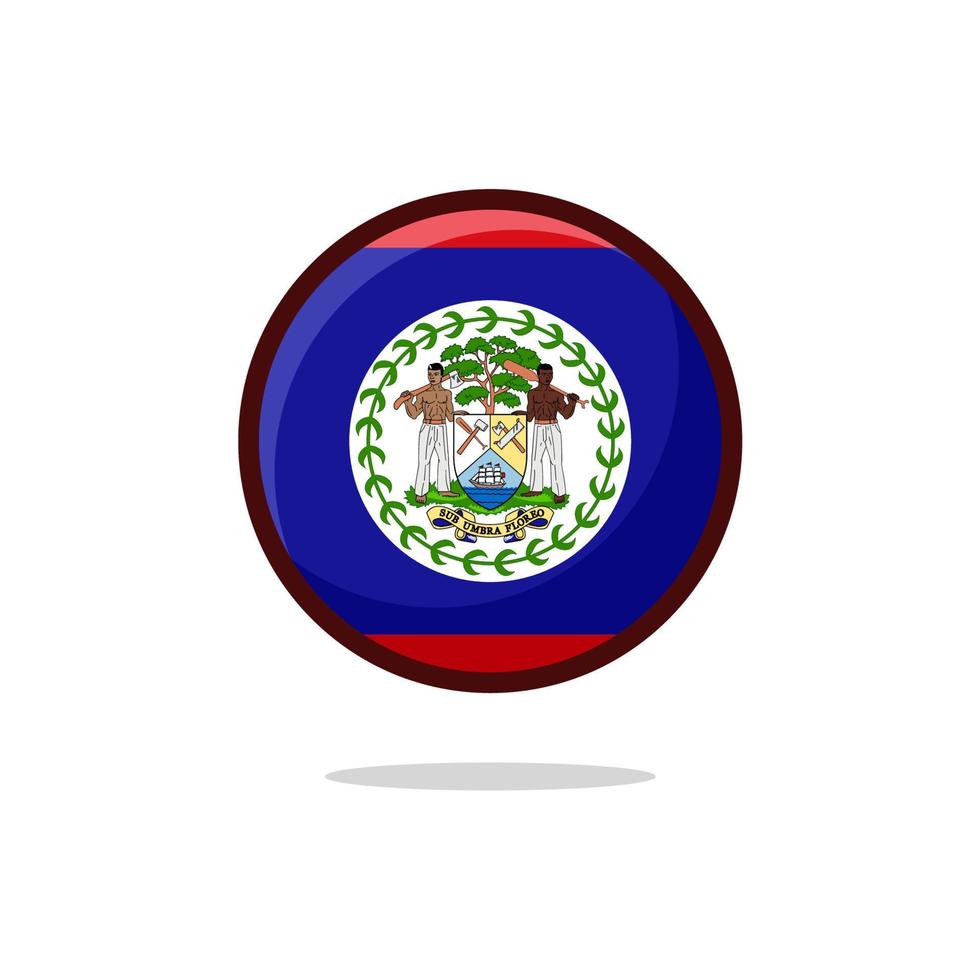 ícone da bandeira de belize vetor