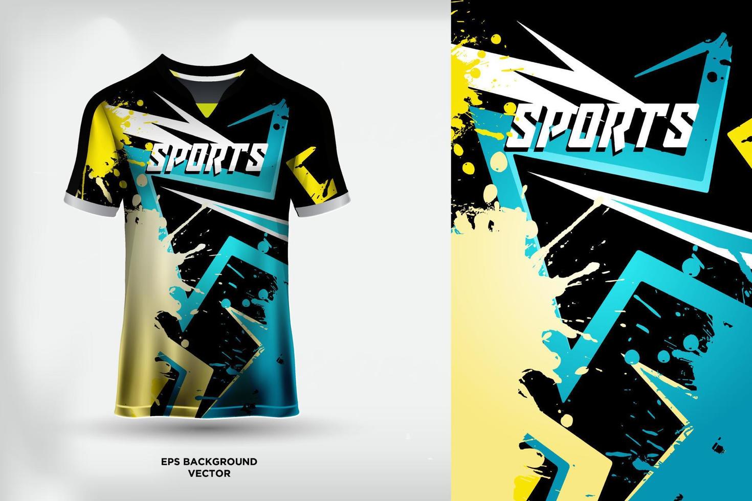 incrível design de camisa de camiseta adequado para esportes, corridas, futebol, jogos e vetor de esportes eletrônicos