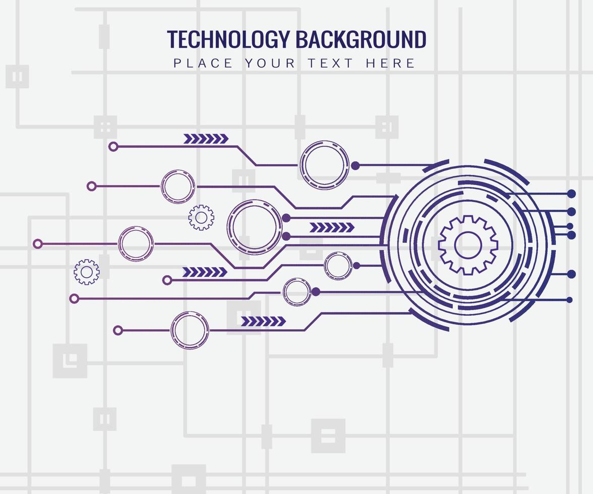 fundo de tecnologia com vários elementos estruturais vetor