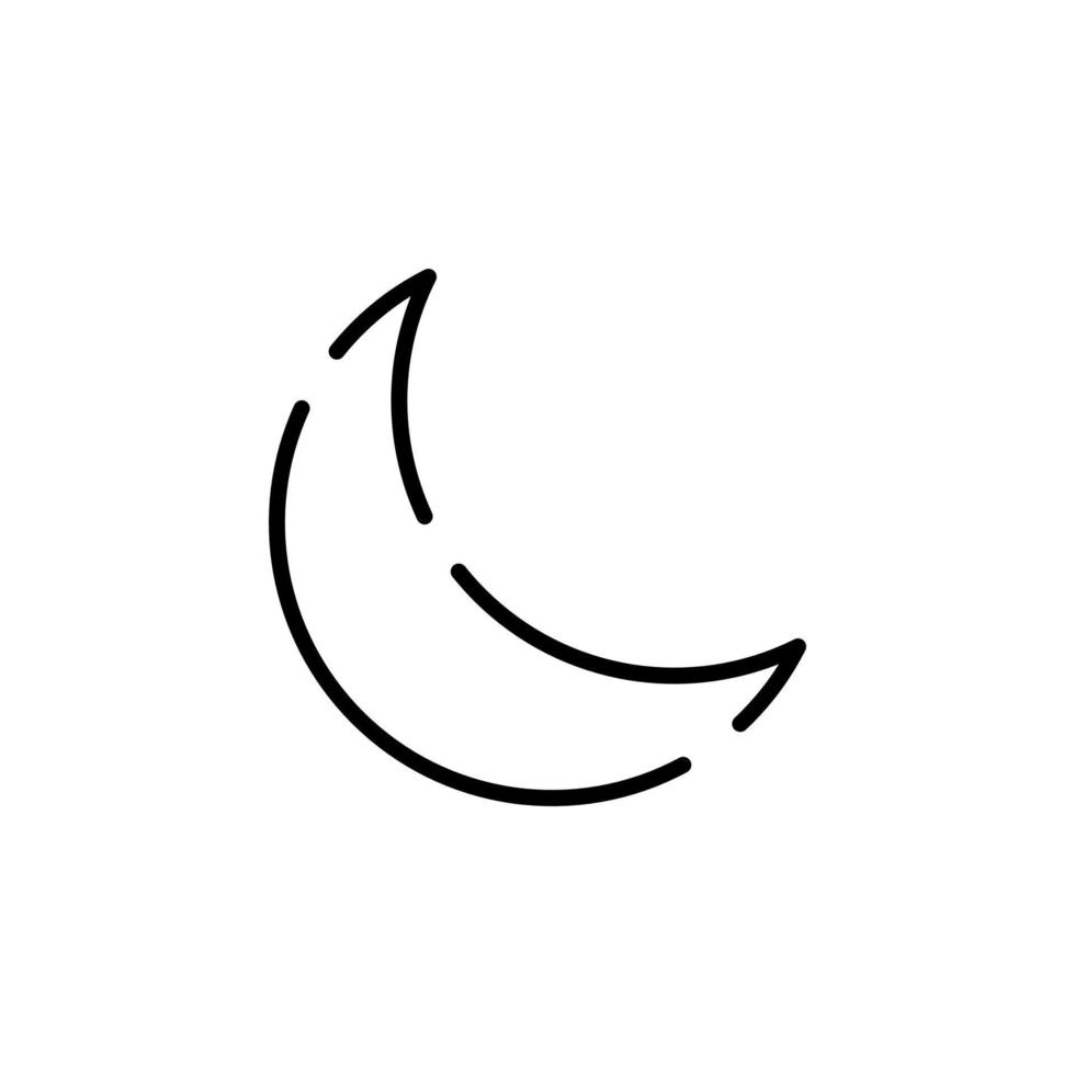 sono, soneca, modelo de logotipo de ilustração vetorial de ícone de linha pontilhada à noite. adequado para muitos propósitos. vetor