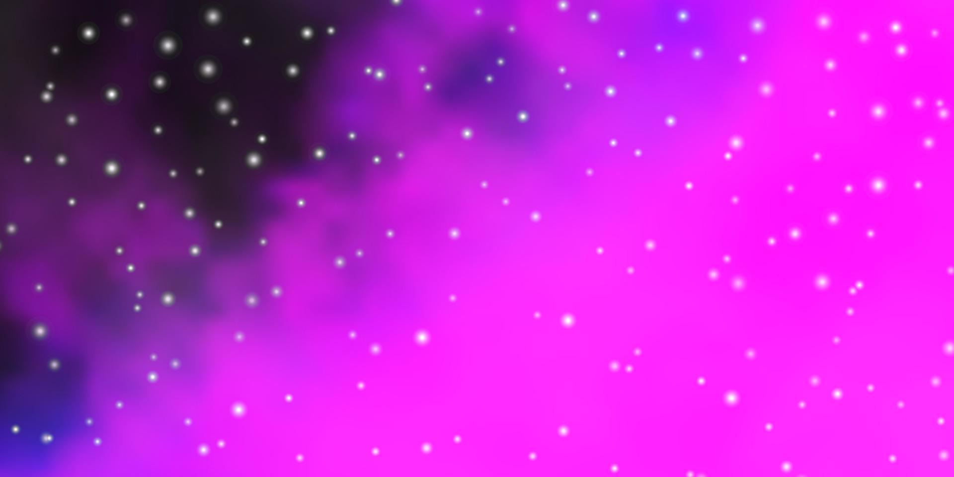 textura vector rosa claro, azul com lindas estrelas.
