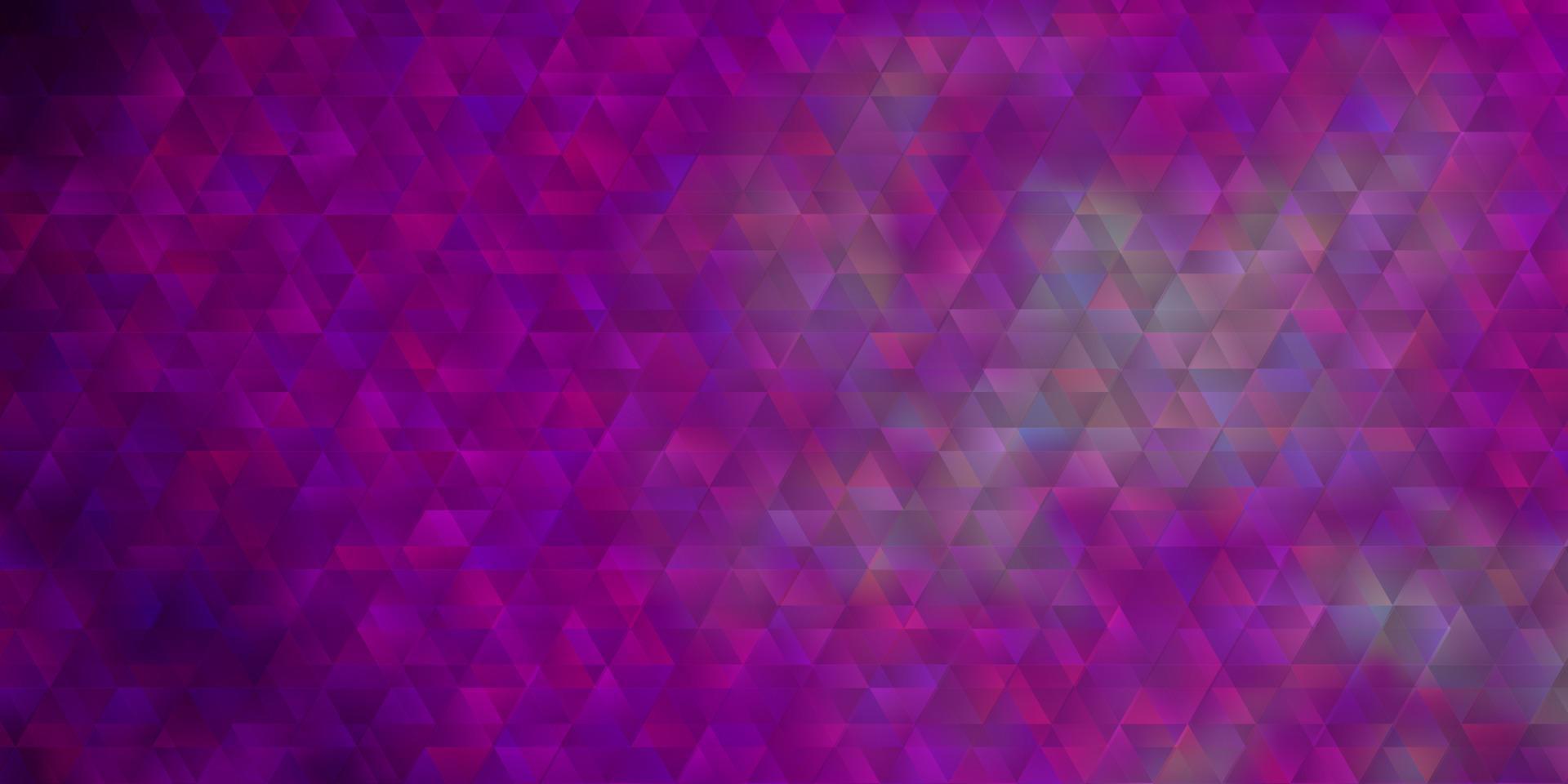 padrão de vetor rosa claro com linhas, triângulos.