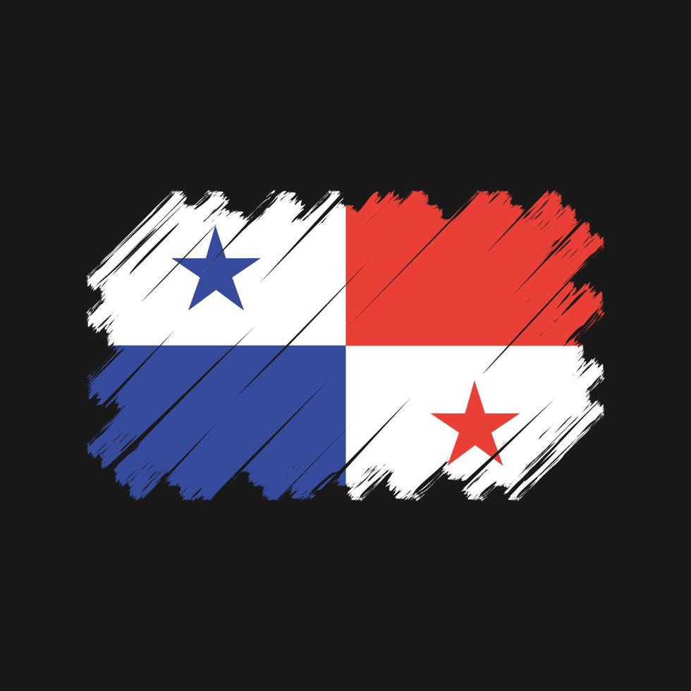 vetor de bandeira do Panamá. bandeira nacional