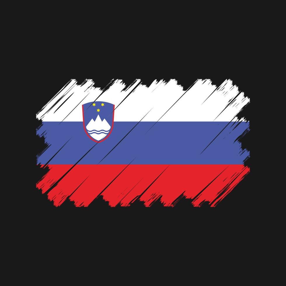 vetor de bandeira da eslovênia. bandeira nacional