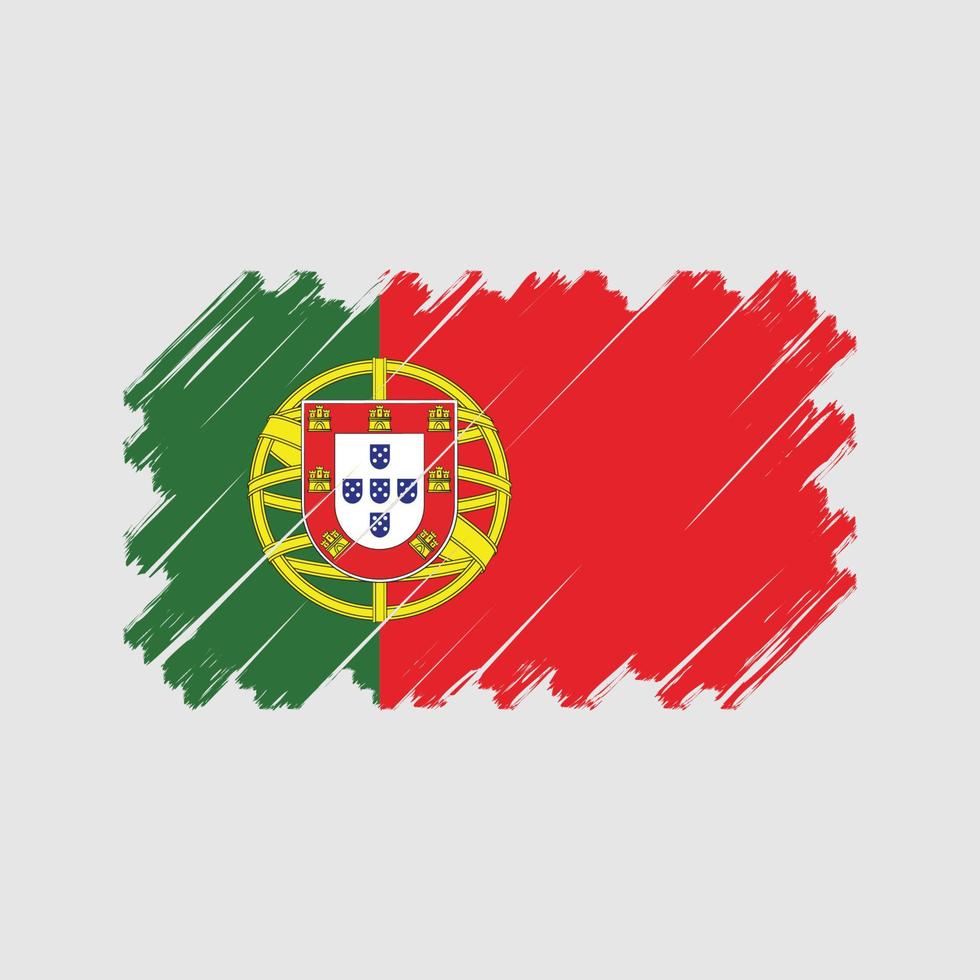 vetor de bandeira de portugal. bandeira nacional