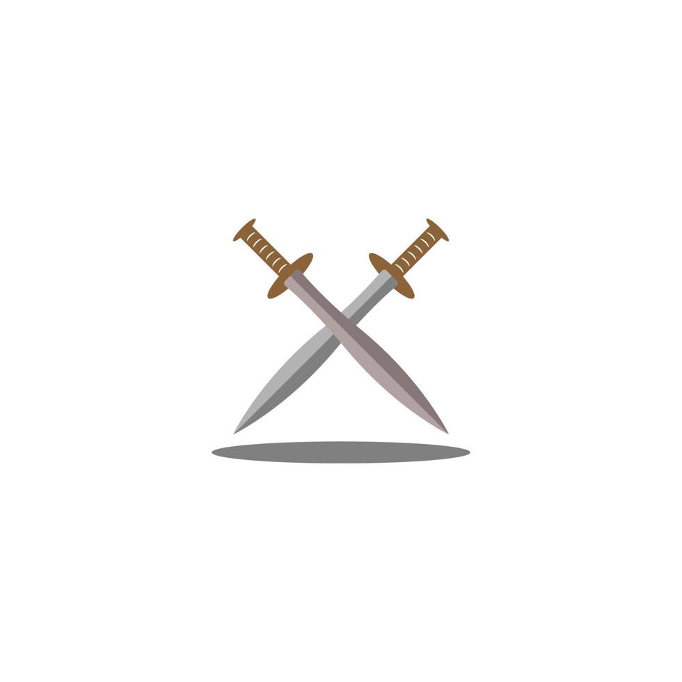 ilustração vetorial de ícone de espada vetor
