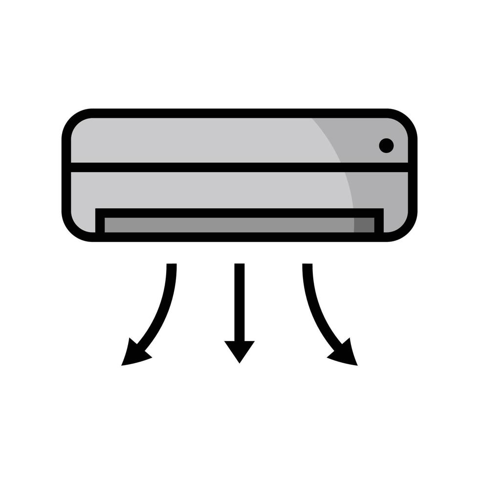 modelo de design de vetor de ícone de ar condicionado