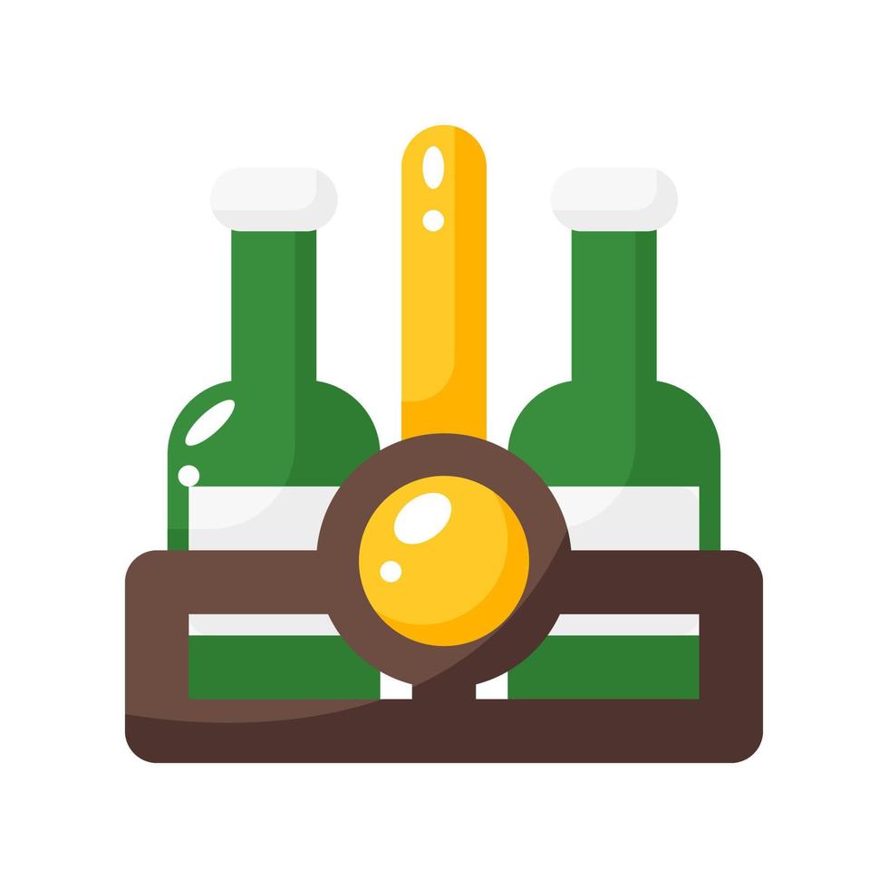 ícone de estilo simples de caixa de cerveja. ilustração vetorial para design gráfico, site, app vetor