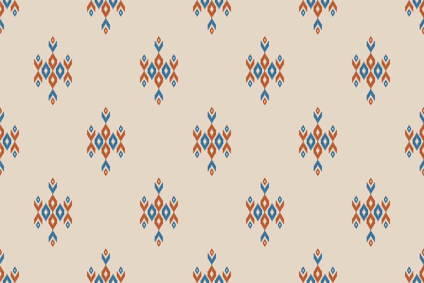 padrão sem emenda ikat em tribal. arte de padrão étnico de tecido. estilo americano, mexicano. vetor