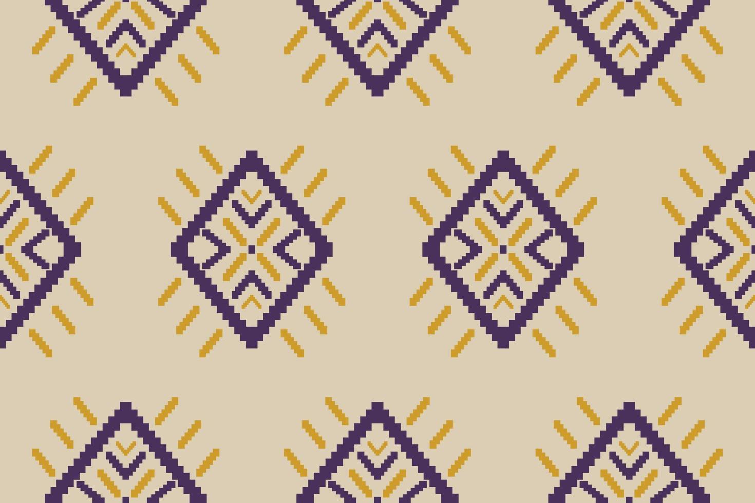 abstrato étnico ikat. padrão geométrico sem costura em tribal. tecido estilo indiano. vetor