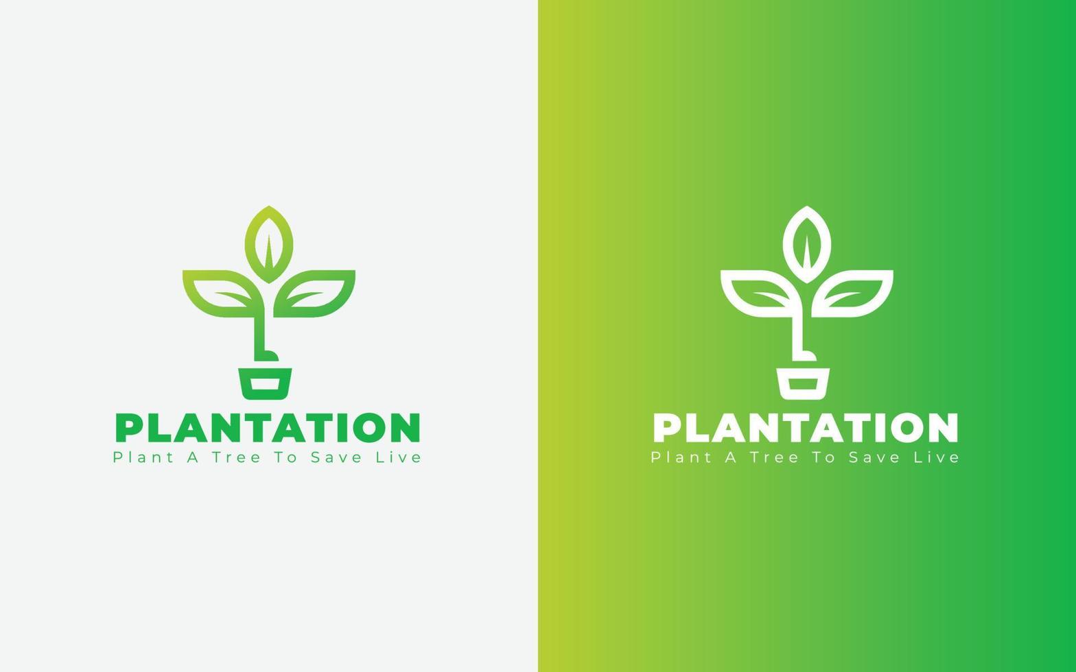 design de logotipo de plantação de árvores, planta biológica, logotipo de biologia, vetor de elemento de natureza ecologia, logotipo de folha de árvore,