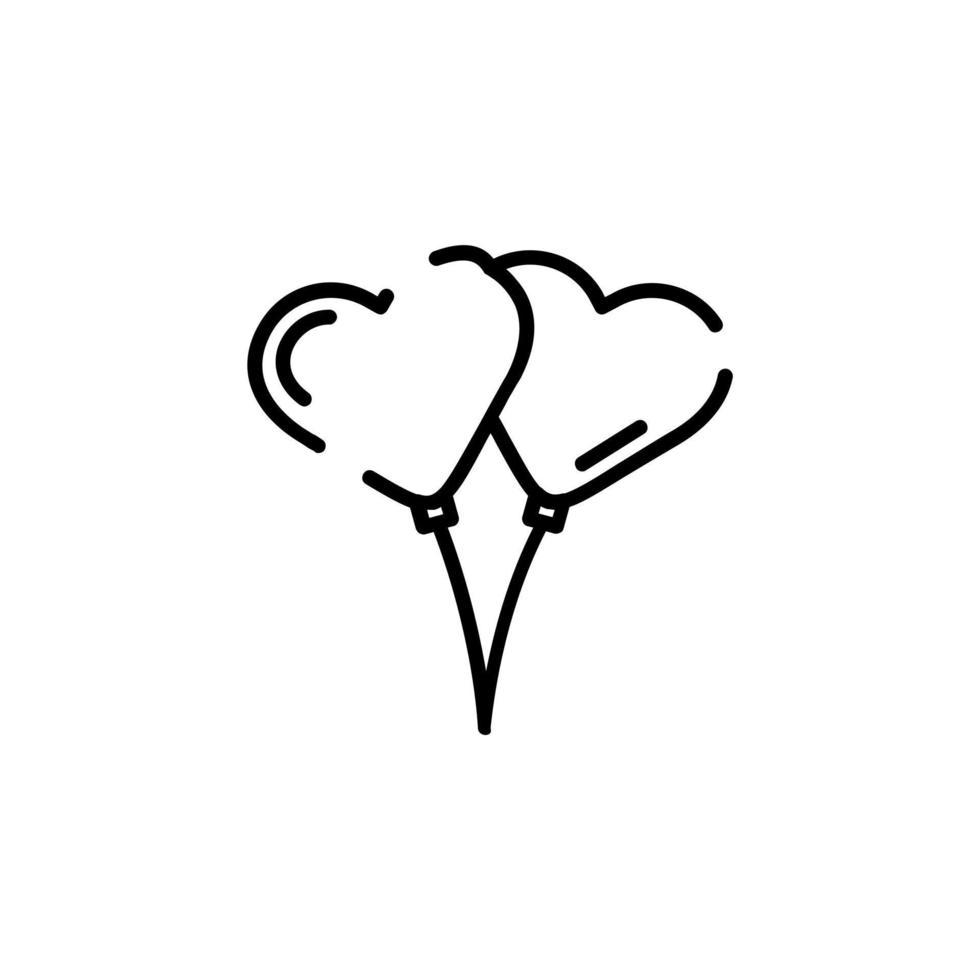 modelo de logotipo de ilustração vetorial de ícone de linha pontilhada de balão. adequado para muitos propósitos. vetor