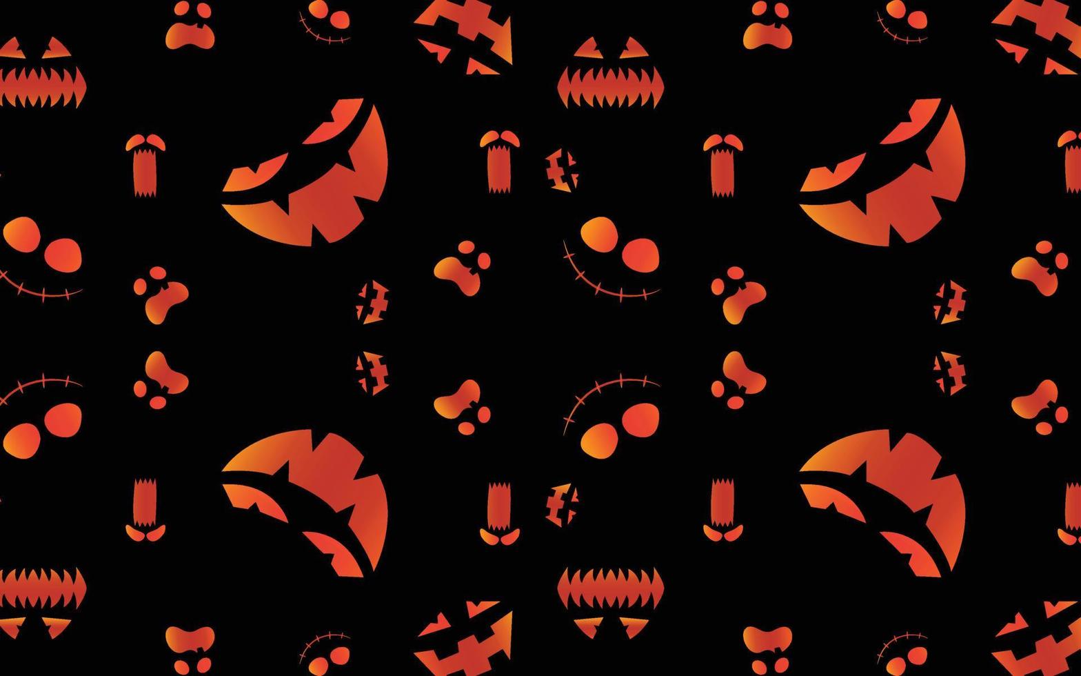 ilustração de fundo de halloween de abóbora escura vetor